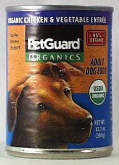 PetGuard Dog Food Chicken & Veg. Entree Adult Organic - 12.7 ozs.