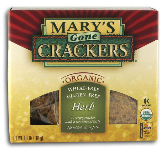Mary's Gone Crackers Herb Crackers Organic - 6.5 ozs.