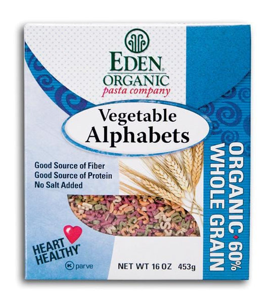 Eden Foods Vegetable Alphabets Organic - 1 lb.