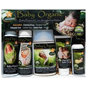 Nature's Paradise Organics Baby Care Gift Basket, Unscented, Organic - 6 x 1 set