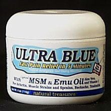 Natural Treasures Ultra Blue with MSM - 4 ozs.