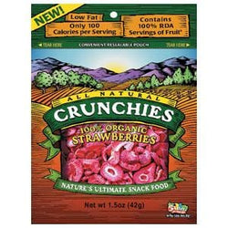 Crunchie's Strawberries, Freeze Dried, Organic - 6 x 1 oz.