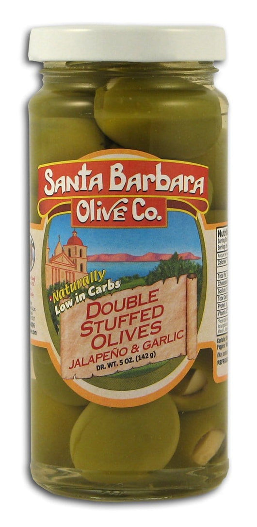 Santa Barbara Double Stuffed Green Olives - 5 ozs.