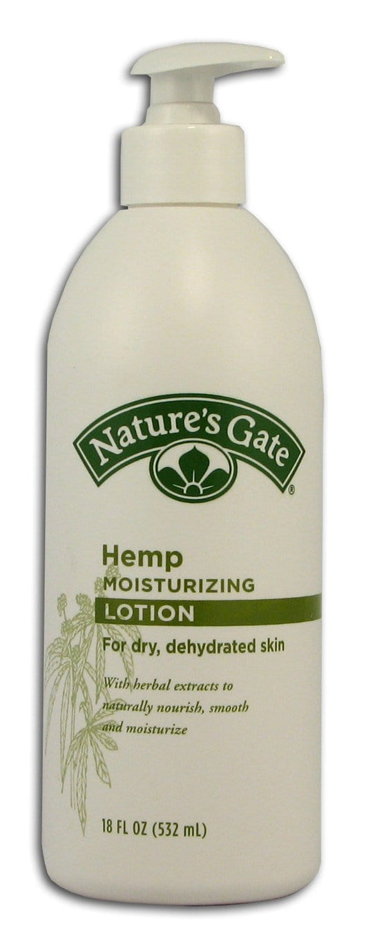 Nature's Gate Hemp Lotion Moisturizing for Dry Dehydrated Skin - 18 ozs.