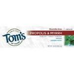 Tom's of Maine Peppermint Baking Soda Antiplaque with Propolis & Myrrh 5.5 oz