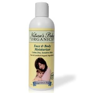 Nature's Baby Organics Face & Body Moisturizer, Fragrance Free, Organic - 12 x 8 ozs.