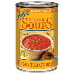 Amy's Chunky Tomato Bisque Soup, Light in Sodium, Organic - 12 x 14.5 ozs.