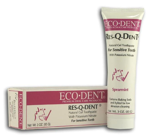 Eco-Dent Res-Q-Dent Toothpaste for Sensitive Teeth Spearmint - 3 ozs.