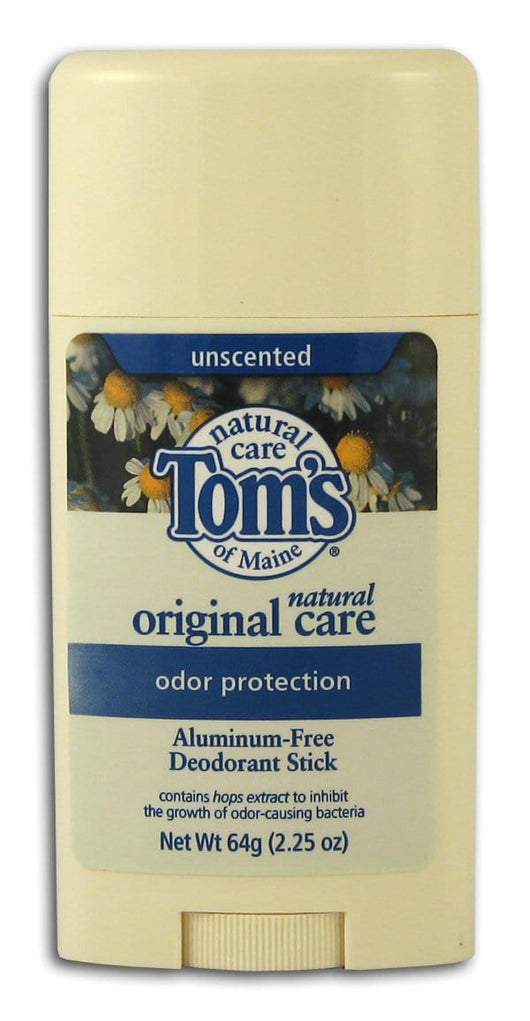 Tom's of Maine Deodorant Stick Unscented - 2.25 ozs.