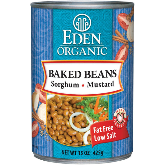 Eden Foods Baked Beans with Sorghum & Mustard Organic - 12 x 15 ozs.