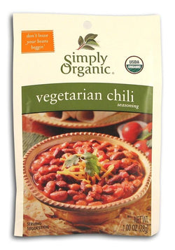 Simply Organic Vegetarian Chili Seasoning Organic - 12 x 1 oz.