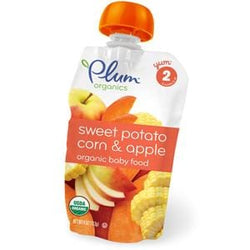 Plum Organics Stage 2 Sweet Potato Corn Apple - 6 x 4 oz