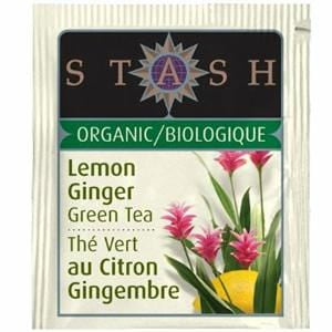 Stash Tea Lemon Ginger Tea, Organic - 1 box.