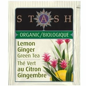 Stash Tea Lemon Ginger Tea, Organic - 6 x 1 box