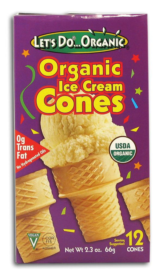 Let's Do...Organic Ice Cream Cones Organic - 12 x 12 cones