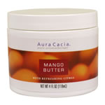 Aura Cacia Mango Butter with Citrus Natural Body Butter 4 oz. jar