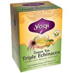 Yogi Tea Green Tea (contains caffeine) Triple Echinacea 16 ct