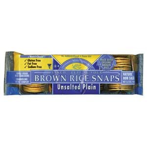 Edward & Sons Brown Rice Snaps Plain No Salt - 12 x 3.5 ozs.