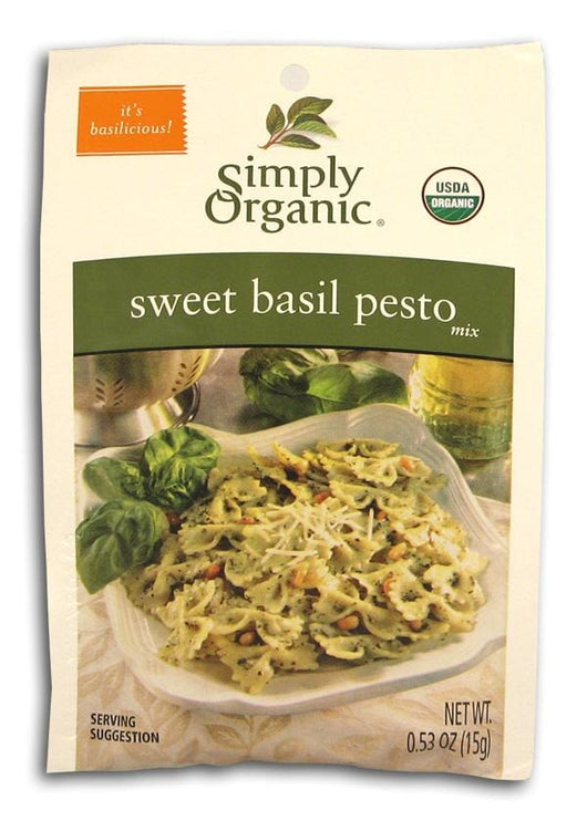 Simply Organic Sweet Basil Pesto Mix, Organic - 3 x 0.53 ozs.