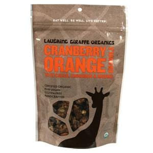 Laughing Giraffe Organics Cranberry Orange Granola, Raw, Organic - 6 x 6 ozs.