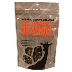 Laughing Giraffe Organics Cranberry Orange Granola, Raw, Organic - 6 ozs.