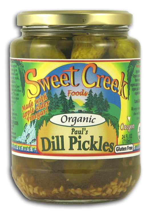 Sweet Creek Foods Paul's Dill Pickles Organic - 12 x 24 ozs.