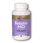 Thompson Digestive Support Betaine HCI with Pepsin 90 tabs