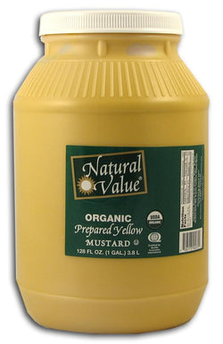 Natural Value Yellow Mustard Organic - 4 x 1 gallon