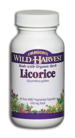 Oregon's Wild Harvest Licorice 450 mg Organic - 90 veg caps