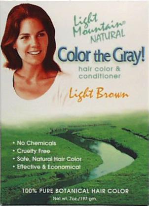 Light Mountain Color the Gray! Hair Color #2 Light Brown - 7 ozs.