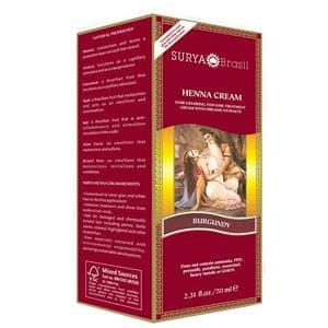Surya Brasil Hair Color, Henna Cream, Burgundy - 2.31 floz