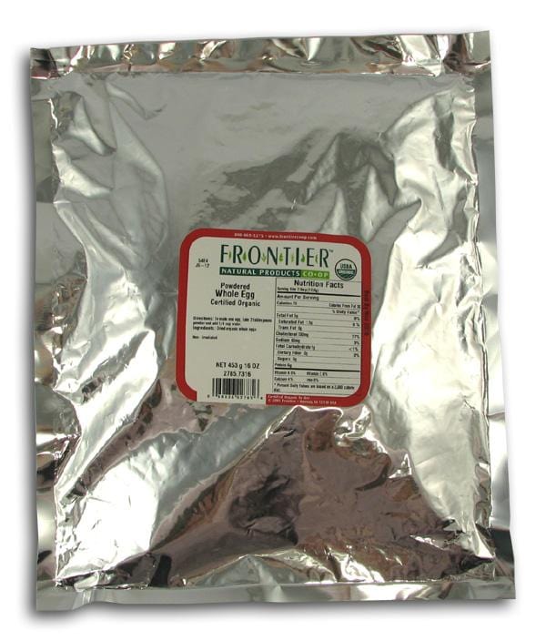 Buy Frontier Whole Egg Powdered Organic 1 lb. Health Foods Stores