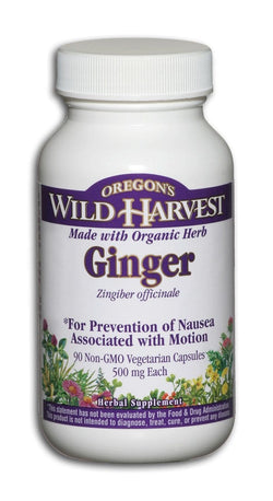 Oregon's Wild Harvest Ginger Root 500mg Organic - 90 veg caps