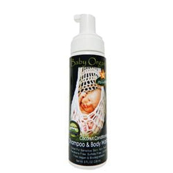Nature's Paradise Baby 2 in 1 Foaming Shampoo & Body Wash, Coconut, Organic - 8 ozs.