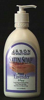 Jason Lavender Liquid Satin Soap with Pump - 16 ozs.