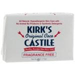 Kirk's Coco Castile Bar Soaps Fragrance Free 4 oz.