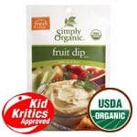 Simply Organic Fruit Dip Mix Organic Gluten-Free 1.27 oz Packet
