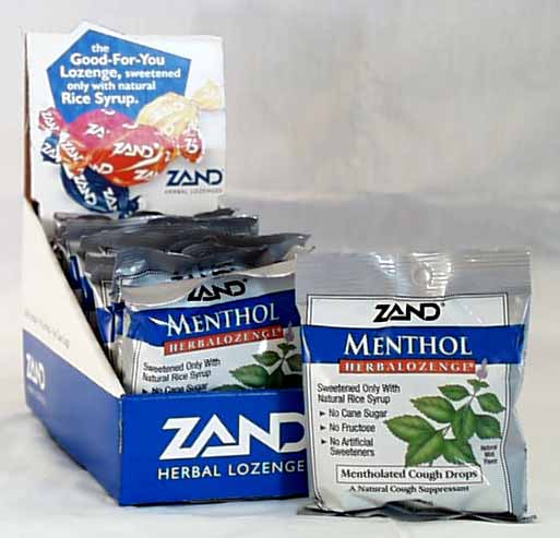 Zand Menthol/Mint Cough Drops - 3 x 1 pk.