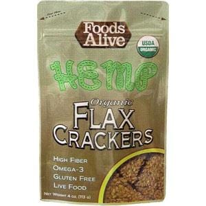 Foods Alive Hemp Flax Crackers Organic - 4 ozs.