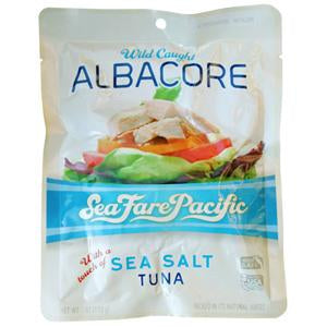 Sea Fare Pacific Albacore Tuna, Sea Salt - 6 ozs.