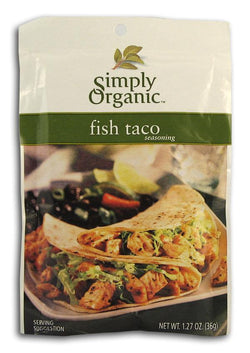 Simply Organic Fish Taco Seasoning Organic - 12 x 1.13 ozs.