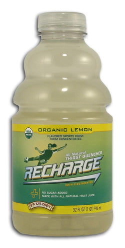 Knudsen Recharge Lemon Organic - 12 x 32 ozs.