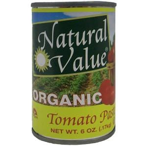 Natural Value Tomato Paste, Organic - 24 x 6 ozs.