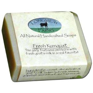 Longview Farms Goat Milk Soap, Handcrafted, Fresh Kumquat - 4.2 ozs.