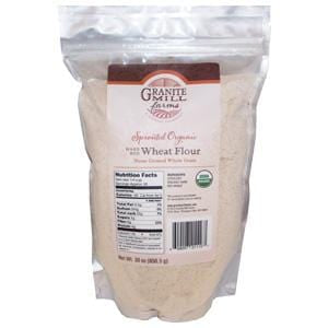 Granite Mill Farms Hard Red Wheat Flour, Sprouted, Organic - 4 x 30 ozs.