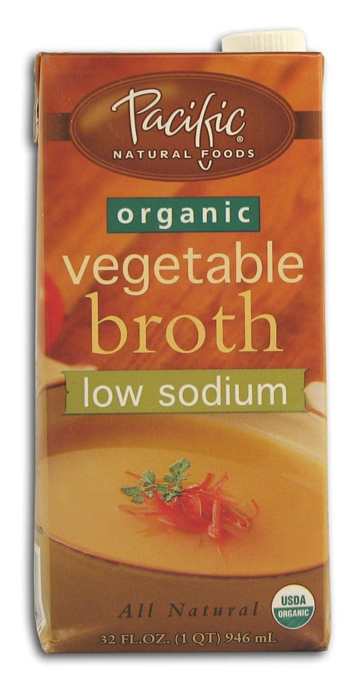 Pacific Foods Vegetable Broth Low Sodium Organic - 12 x 32 ozs.
