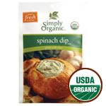 Simply Organic Spinach Dip Mix Organic Gluten-Free 1.41 oz Packet