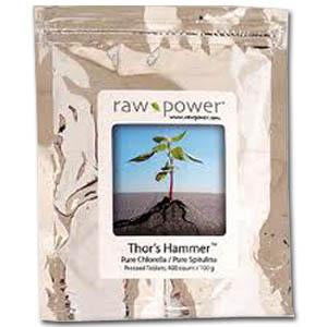 Raw Power Thor's Hammer Chlorella/Spirulina Tablets - 1000 tablets