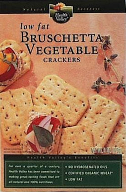 Health Valley Wheat Brushetta Veg Crackers Organic - 6 x 6 ozs.