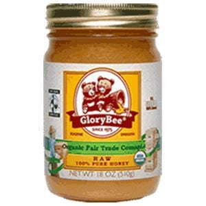 Glorybee Honey, Fair Trade, Raw Comapi, Organic - 18 ozs.